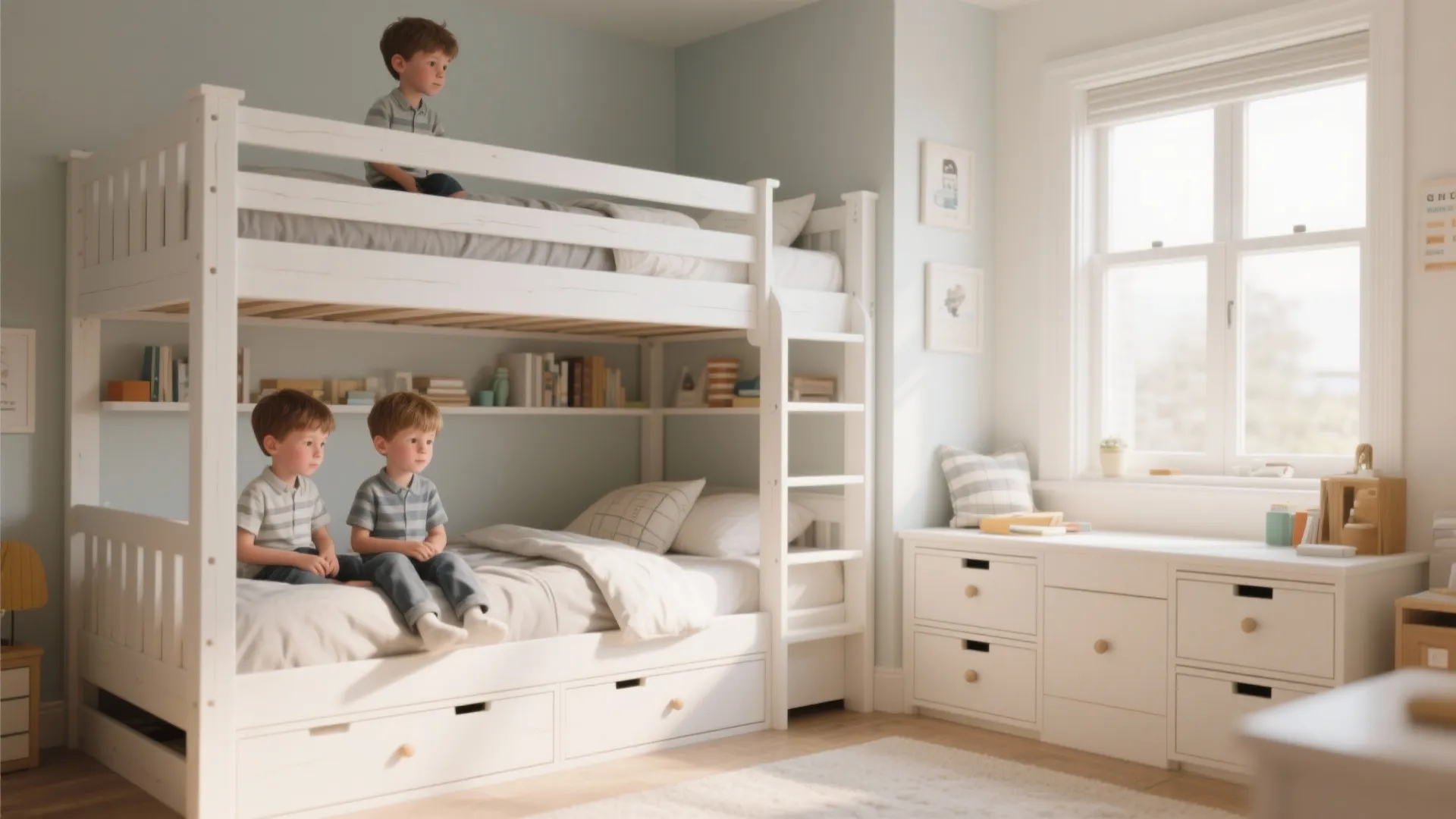 8. Bunk Bed with Storage