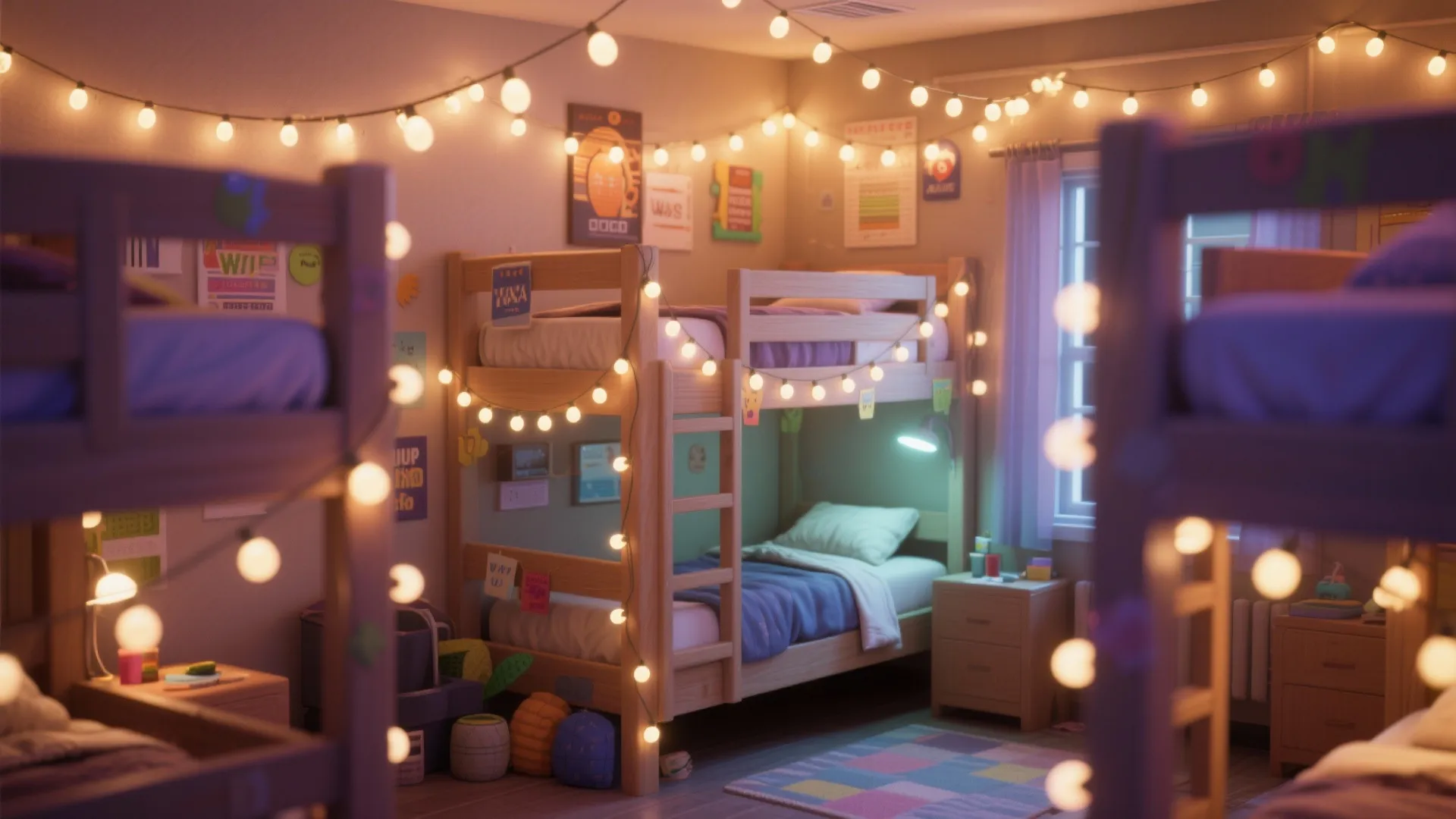 7. Overhead String Lights