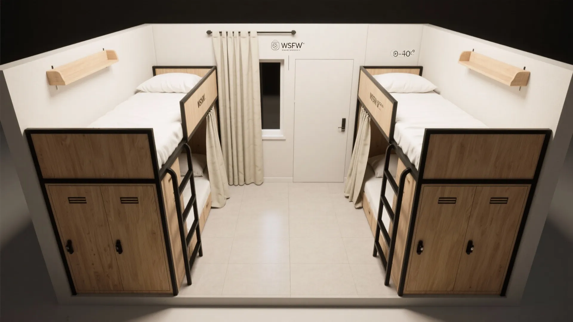 3) Bunk modularity with privacy controls