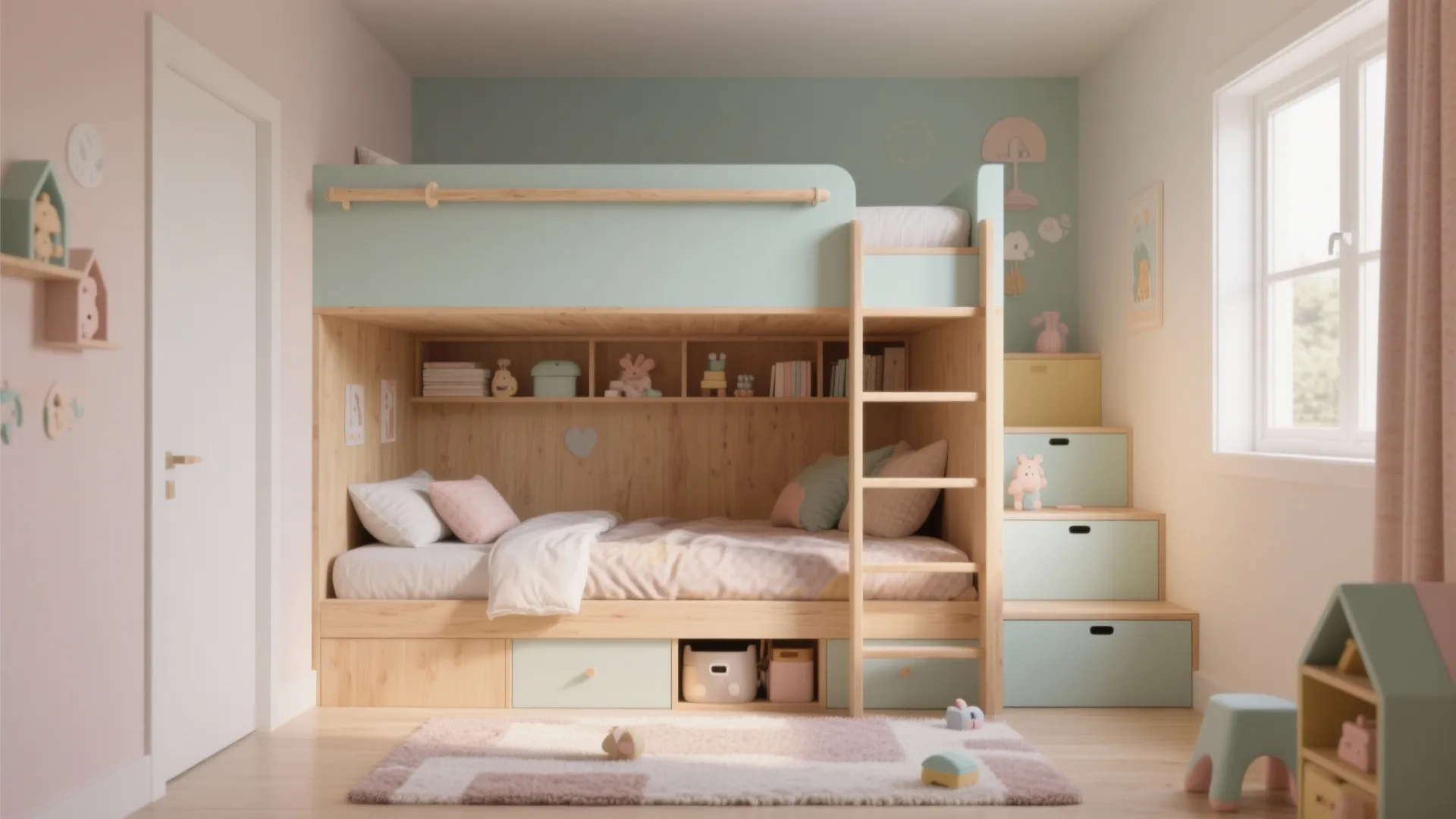 1. Bunk + Loft Hybrids for Height