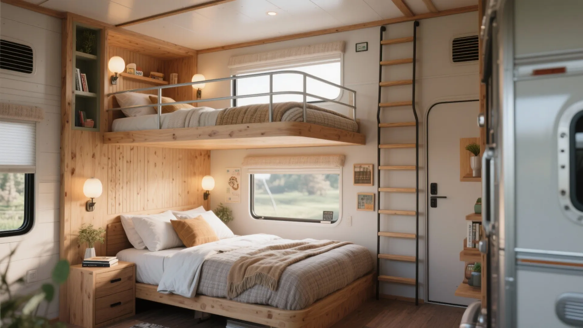1. Bunk + Loft Hybrid Bedrooms