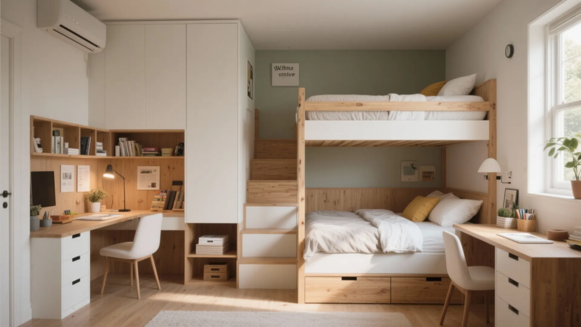 Idea 1: Bunk + Loft Combo