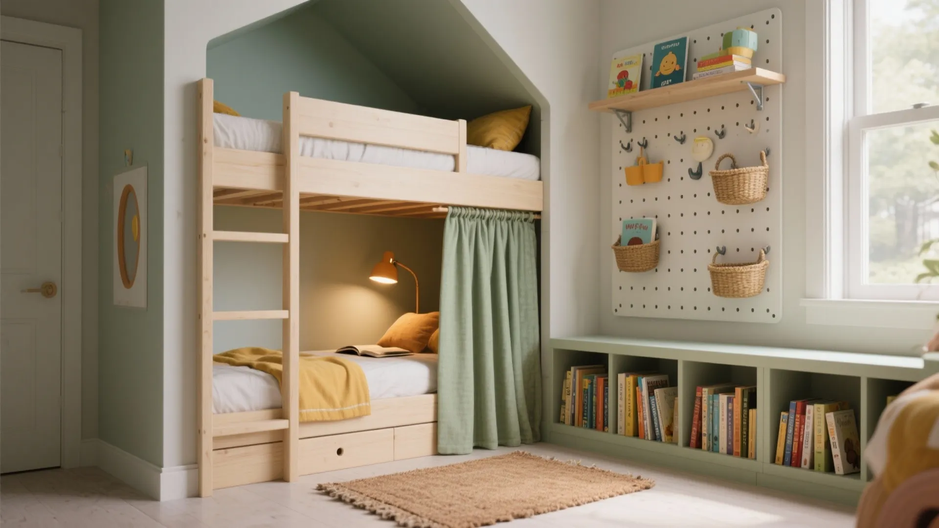 Vertical Play: Bunk Nook and Wall Storage