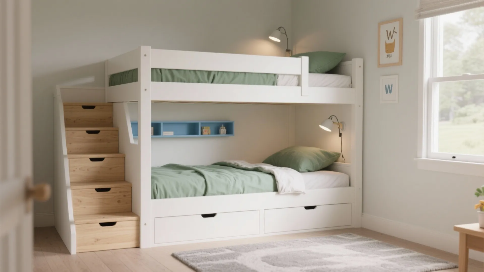 Bunk Beds with Storage Stairs