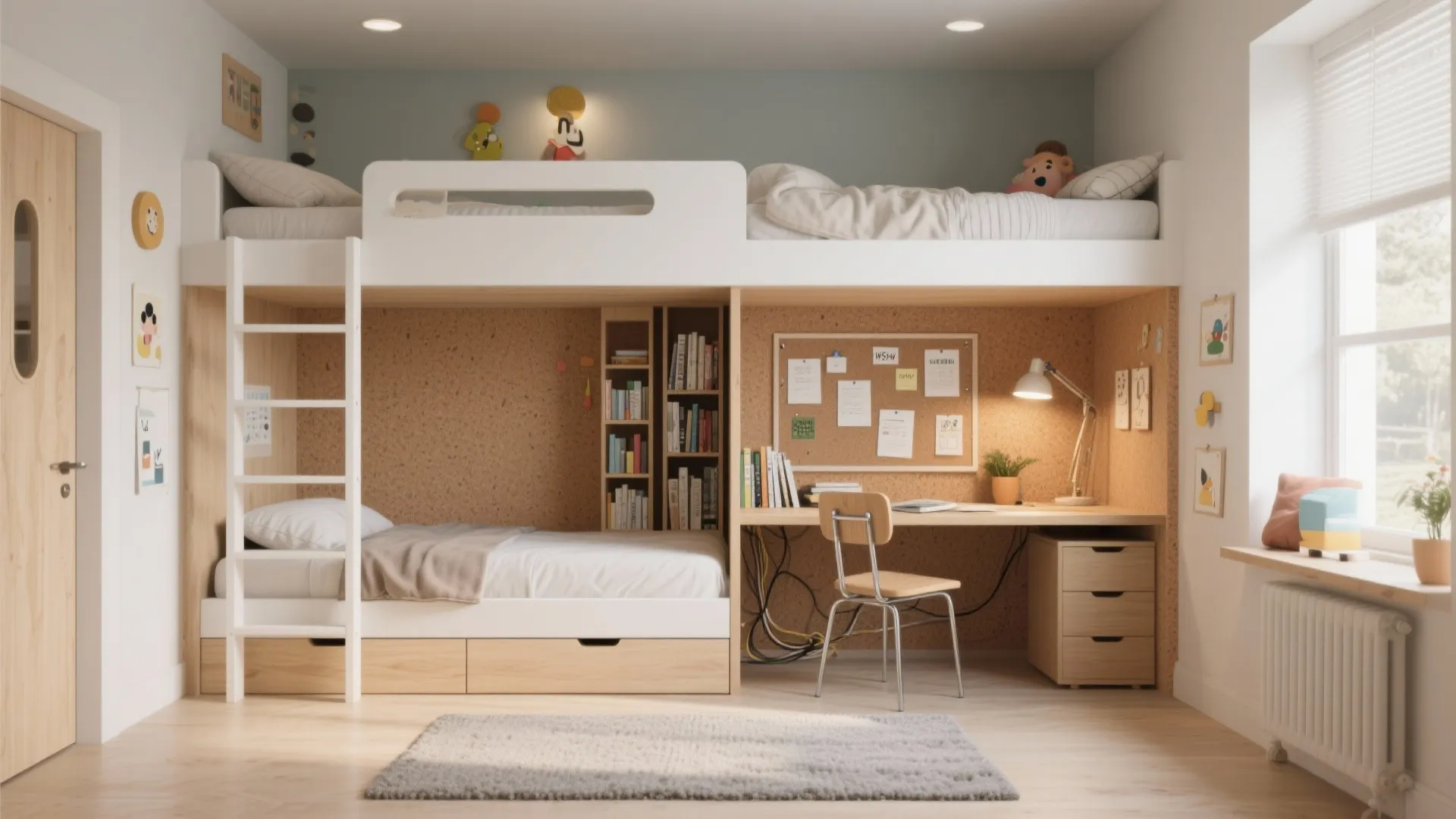 Bunk Bed with Study Station