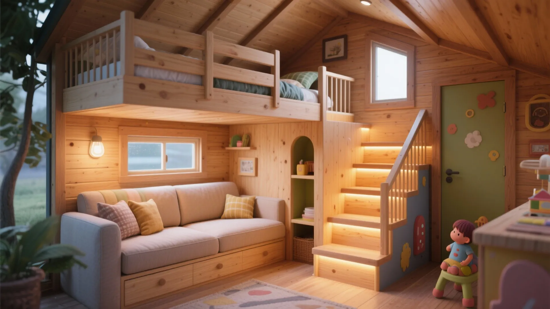 4. Bunked Split for Kids and Guests