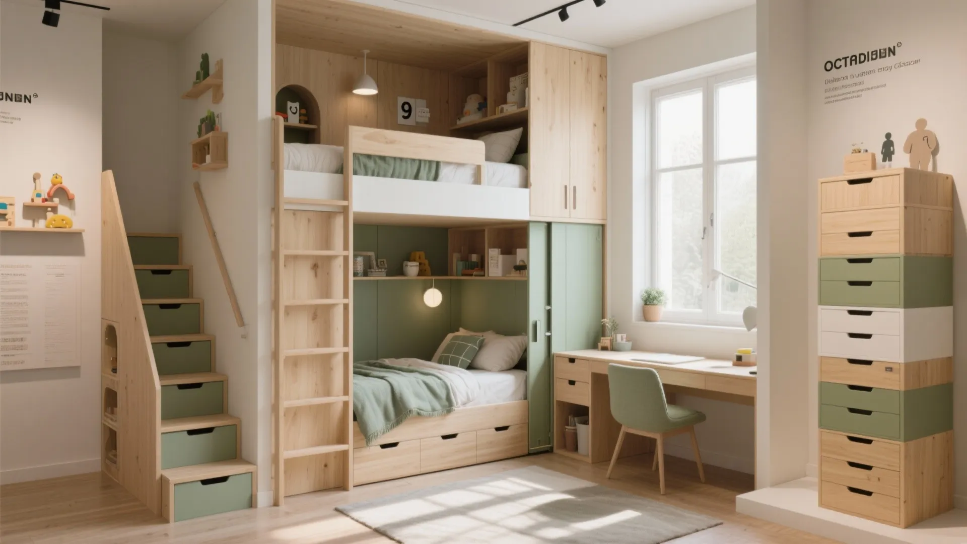 Space Saving Bunk Beds: 5 Smart Ideas: Practical, stylish bunk bed solutions to save space in small rooms