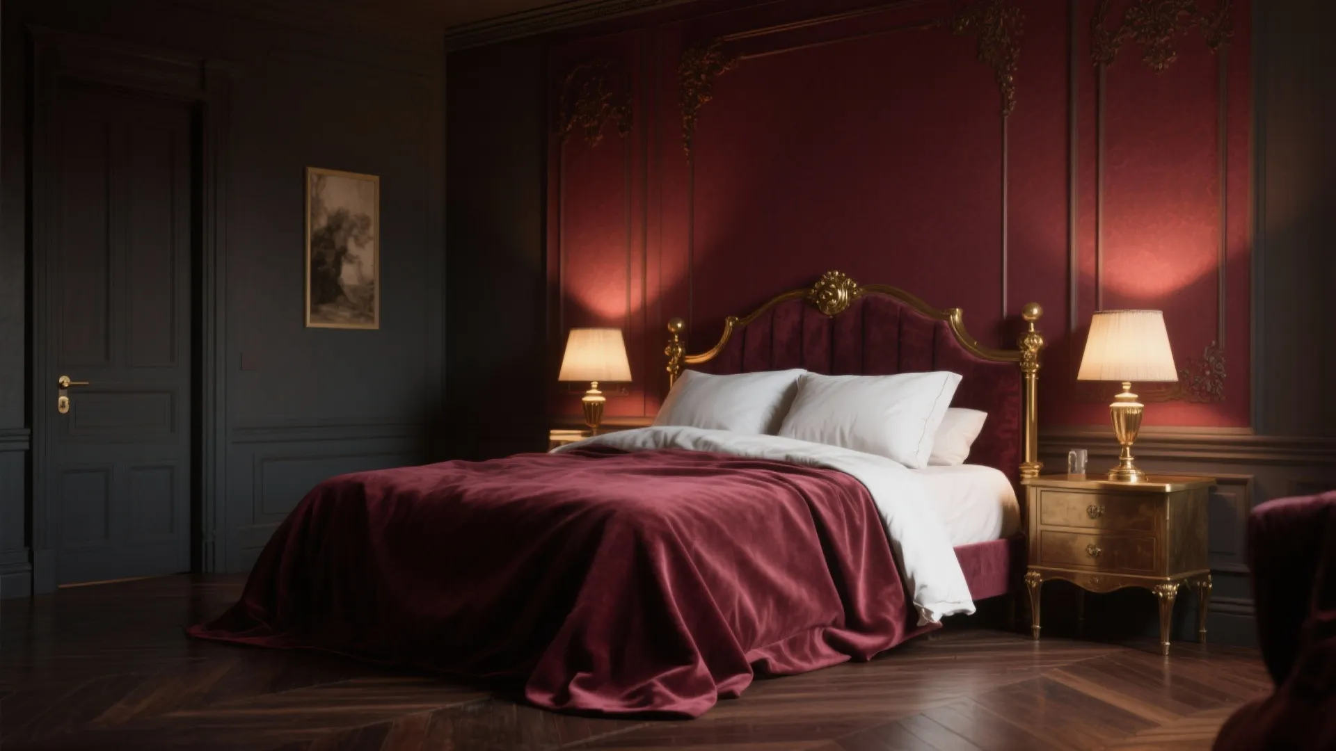 4. Rich Burgundy Accent for Character