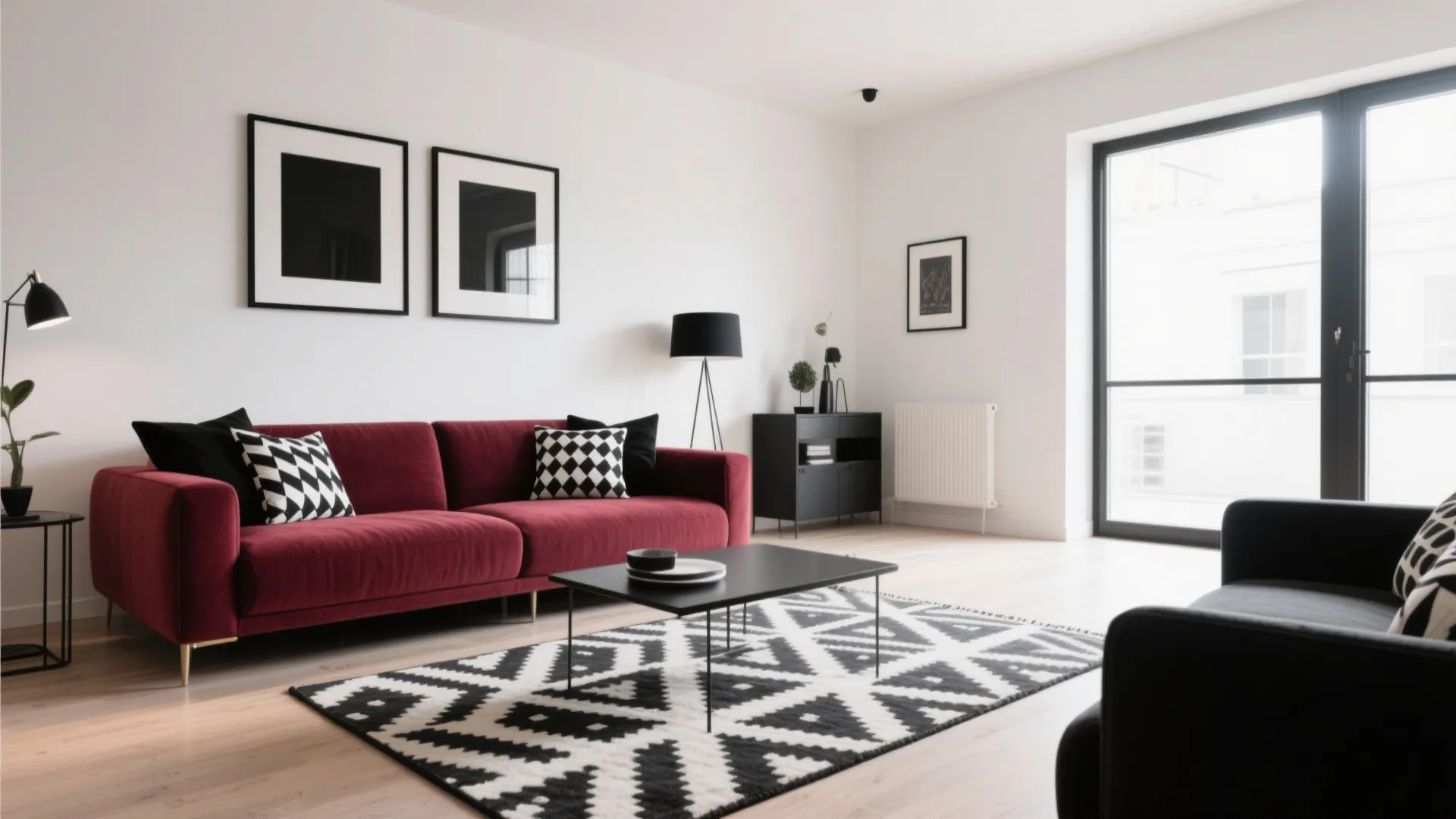 9. Black and White Accents for Balance