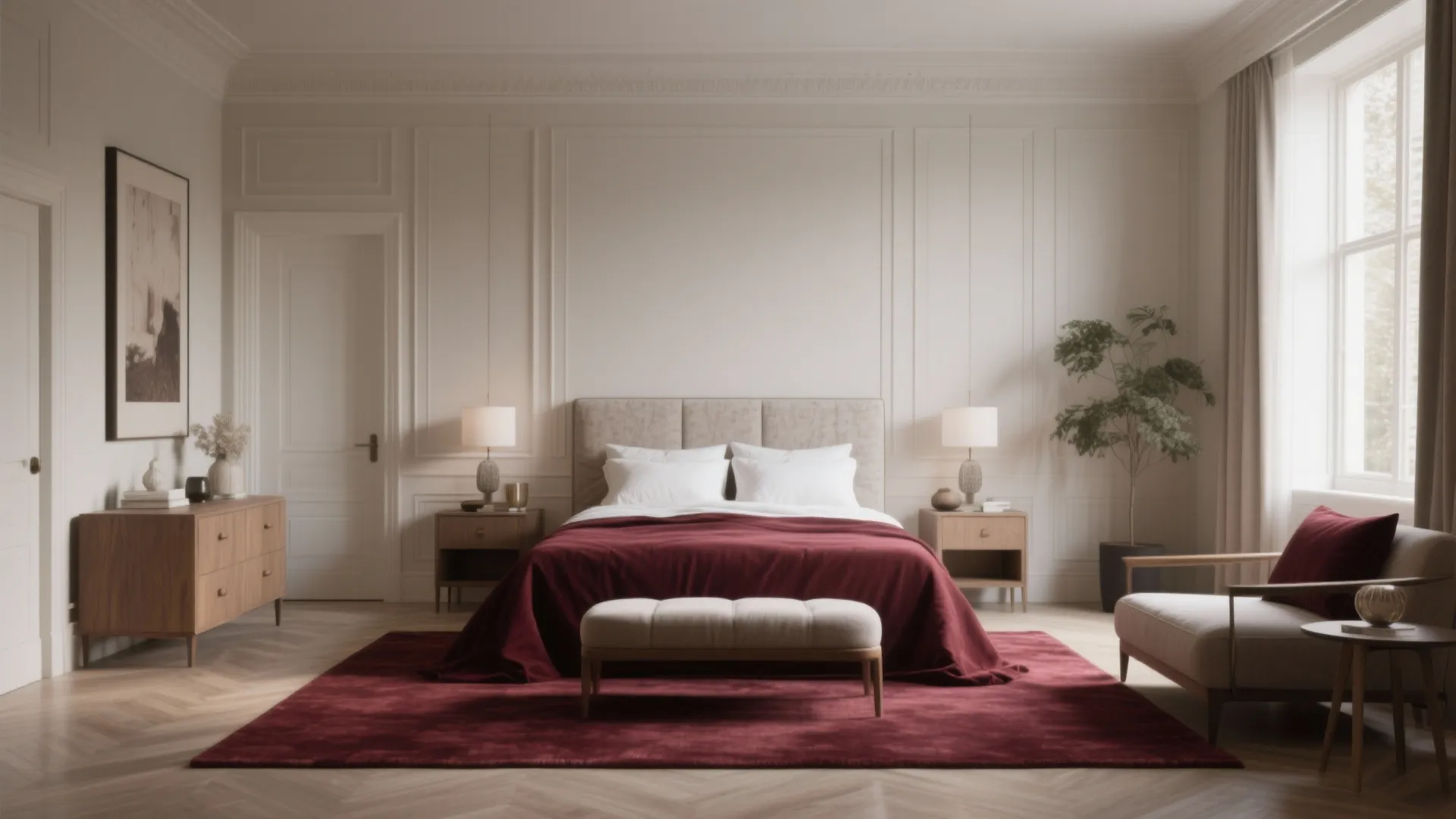 Stylish Bedroom Ideas with Burgundy Carpet: Transform Your Space with These Creative Design Tips
