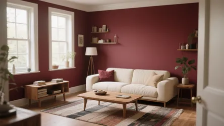 10 Burgundy and Cream Living Room Ideas