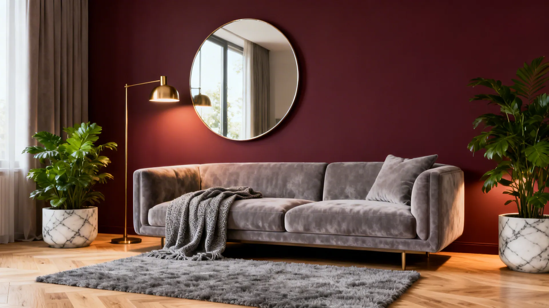 Burgundy & Gray Living Room Ideas — 5 Inspo