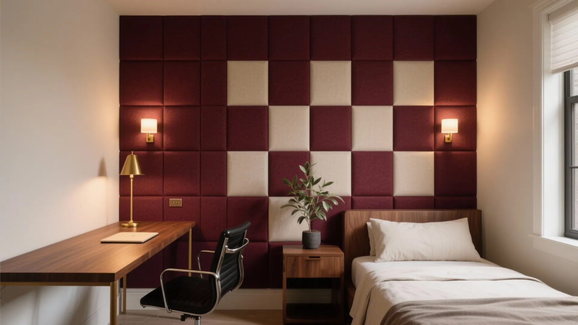 Burgundy Acoustic Fabric Panels: Quiet Luxury with Purpose