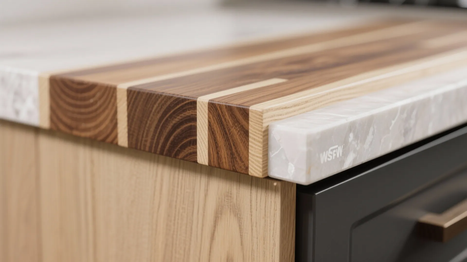 Warm Wood Accents to Soften Minimal Lines