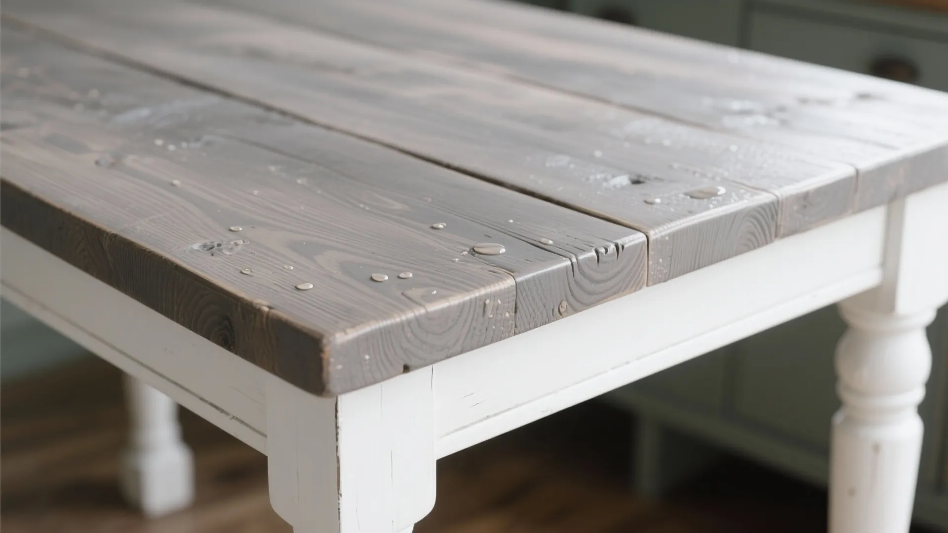 3. Two-tone butcher-block style