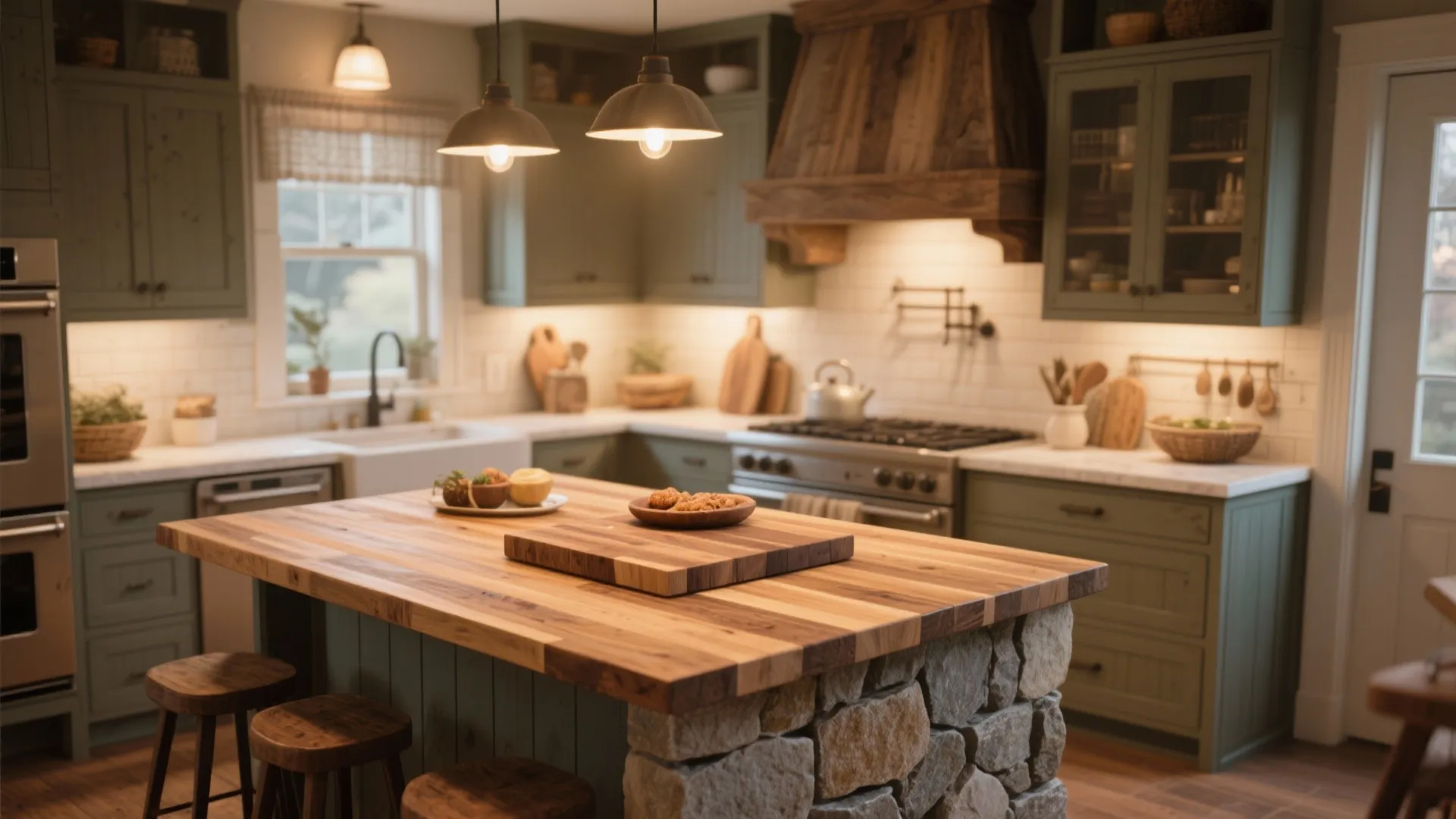 6. Butcher Block Warmth