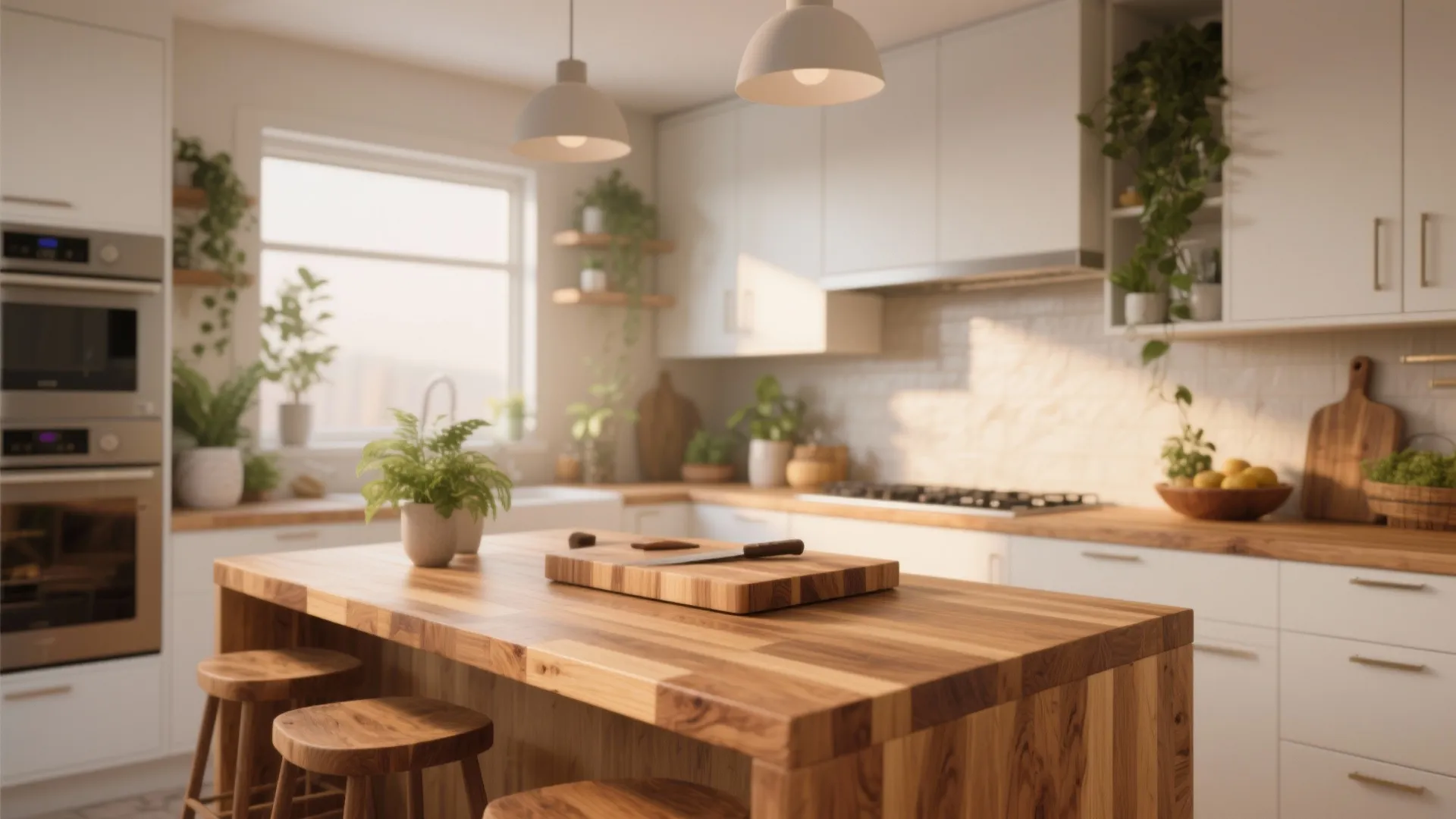3. Butcher Block Warmth