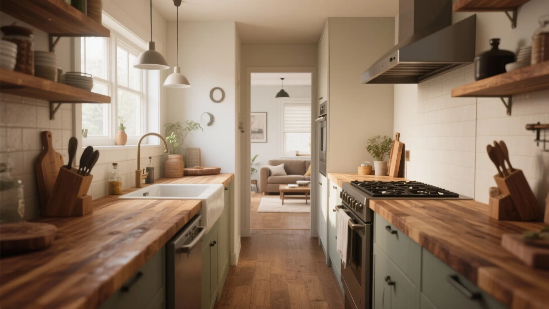 1. Butcher Block Warmth