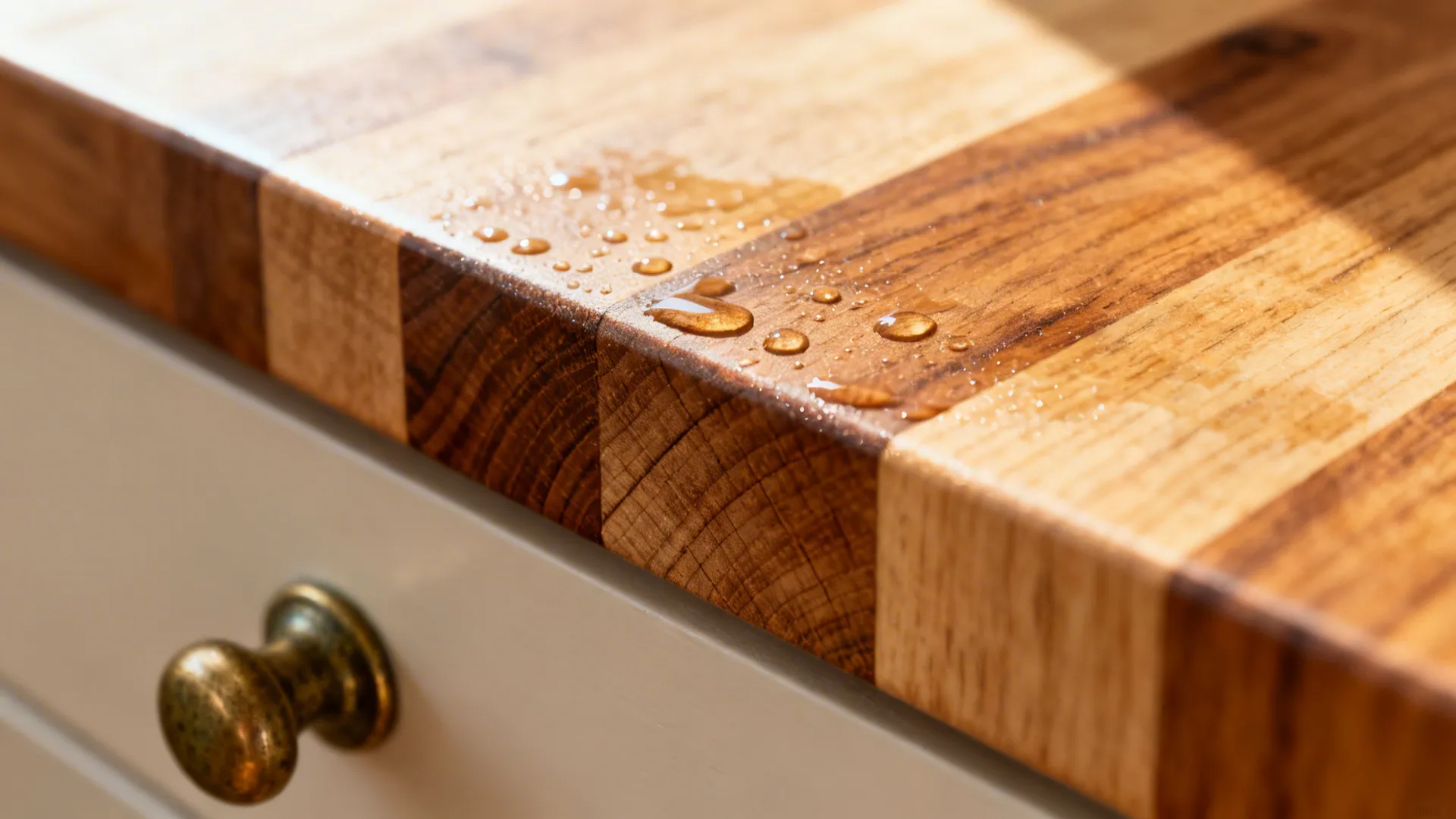 Butcher block and warm metals