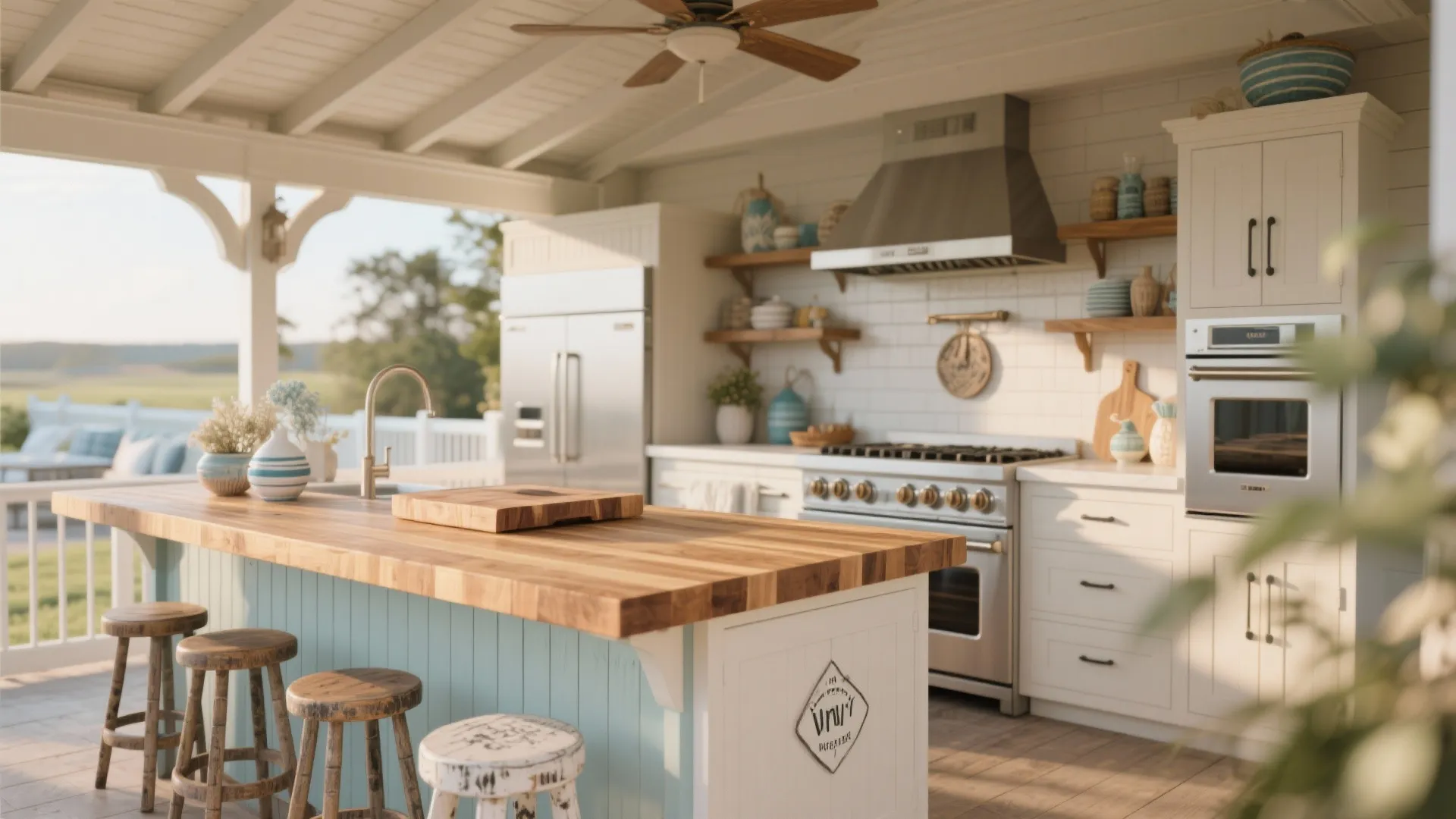 6. Butcher Block Warmth