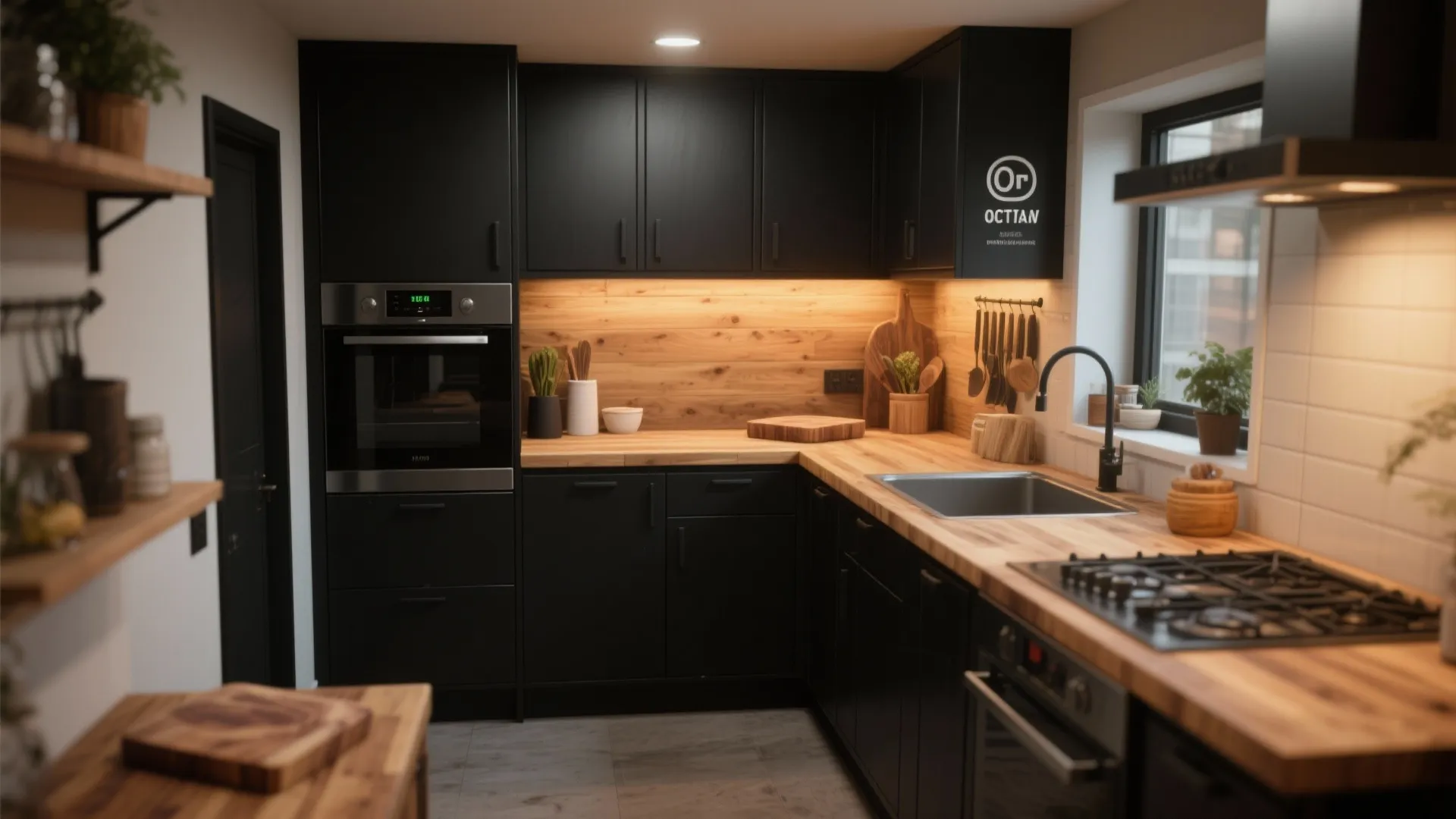 2. Butcher Block Warmth