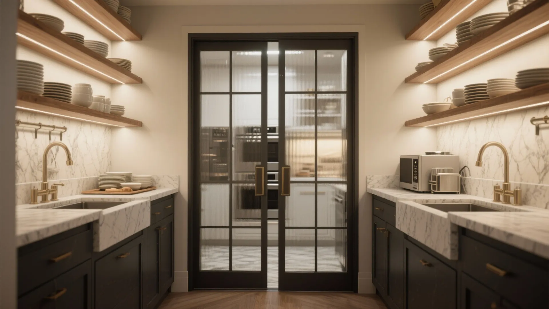 3. Butler's Pantry and Service Zones