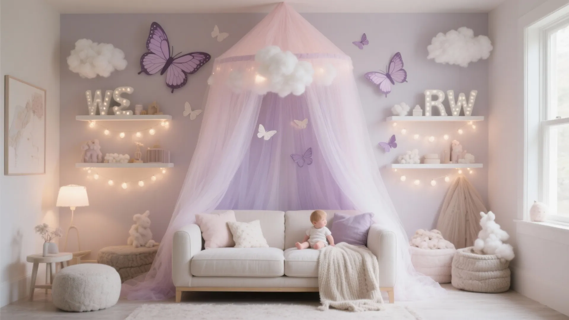 Butterfly & Cloud Whimsy