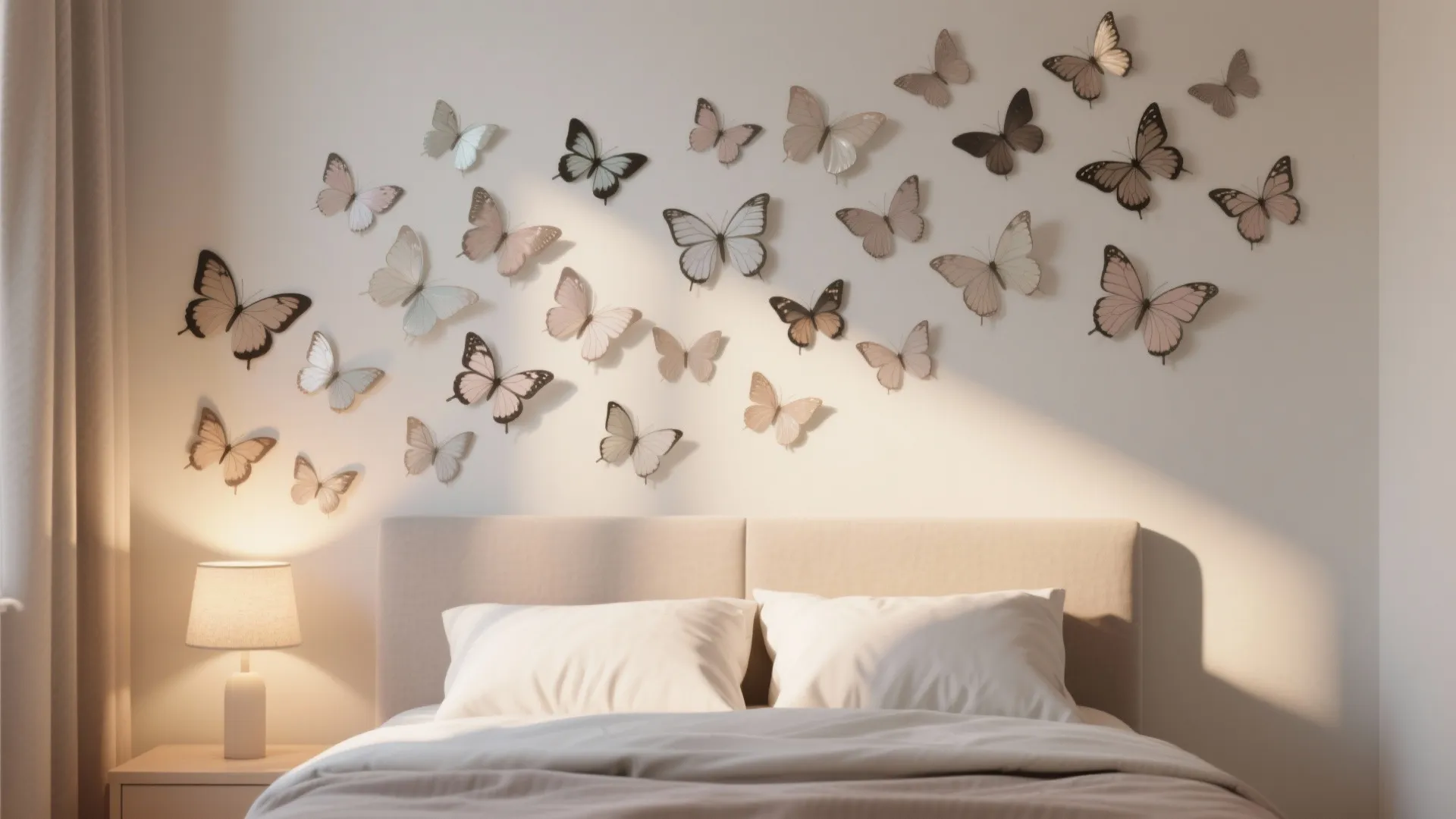Butterfly wall decals for a whimsical focal point