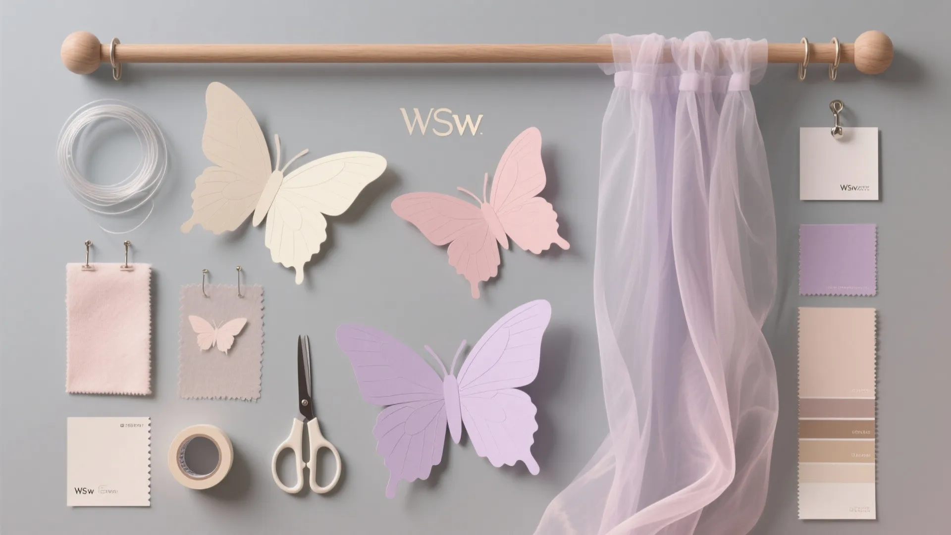 Whimsical Butterfly Backdrop