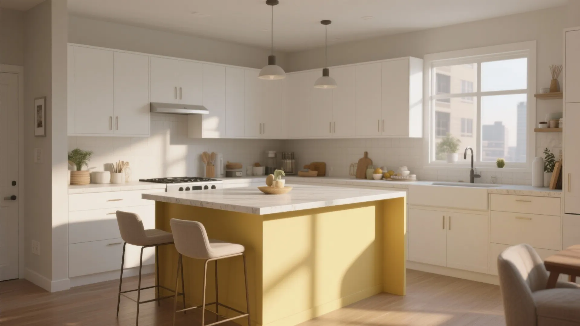 4. Sunlit Yellow Island for Cheerful Energy