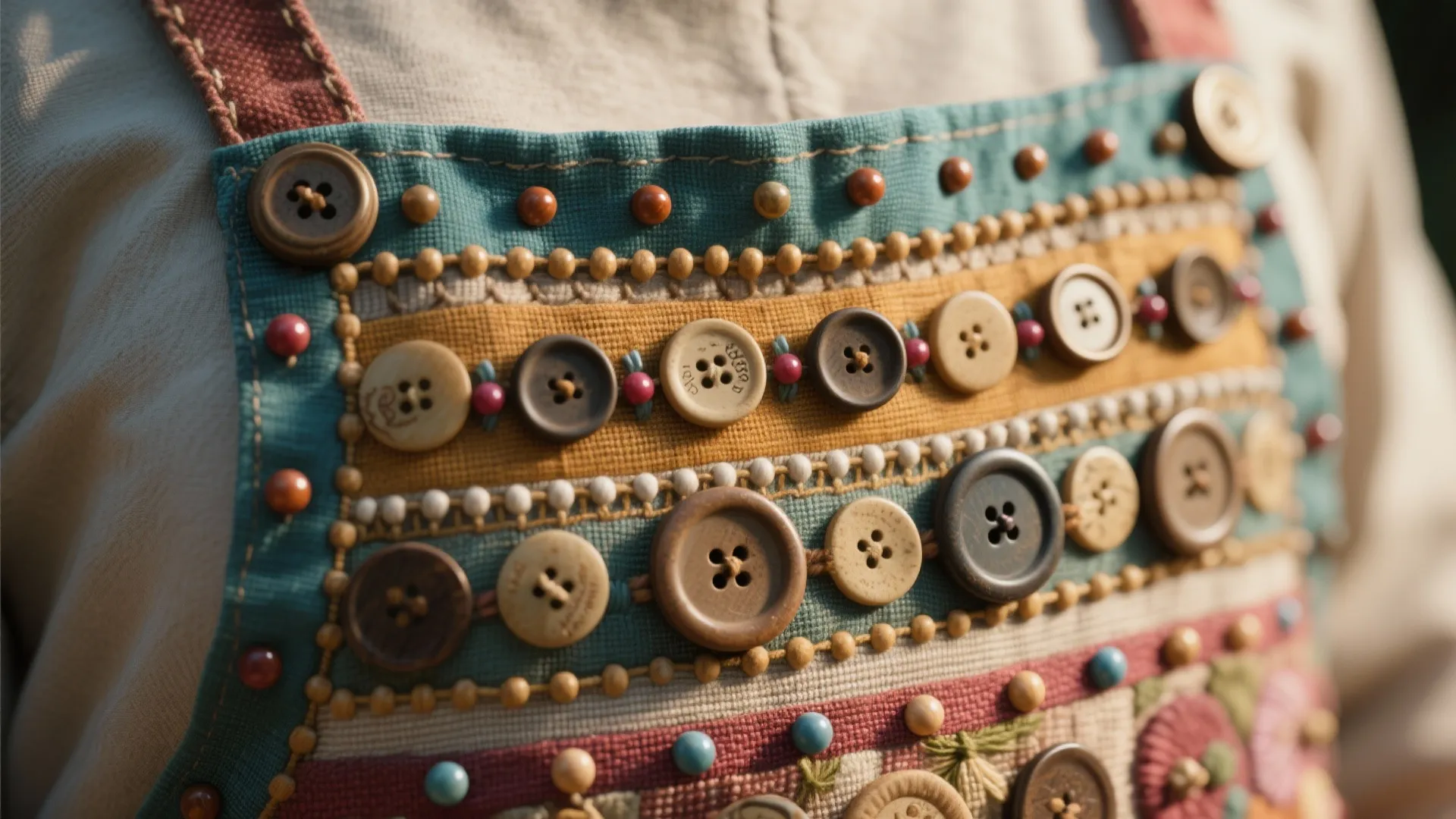 9. Button & Bead Embellishments
