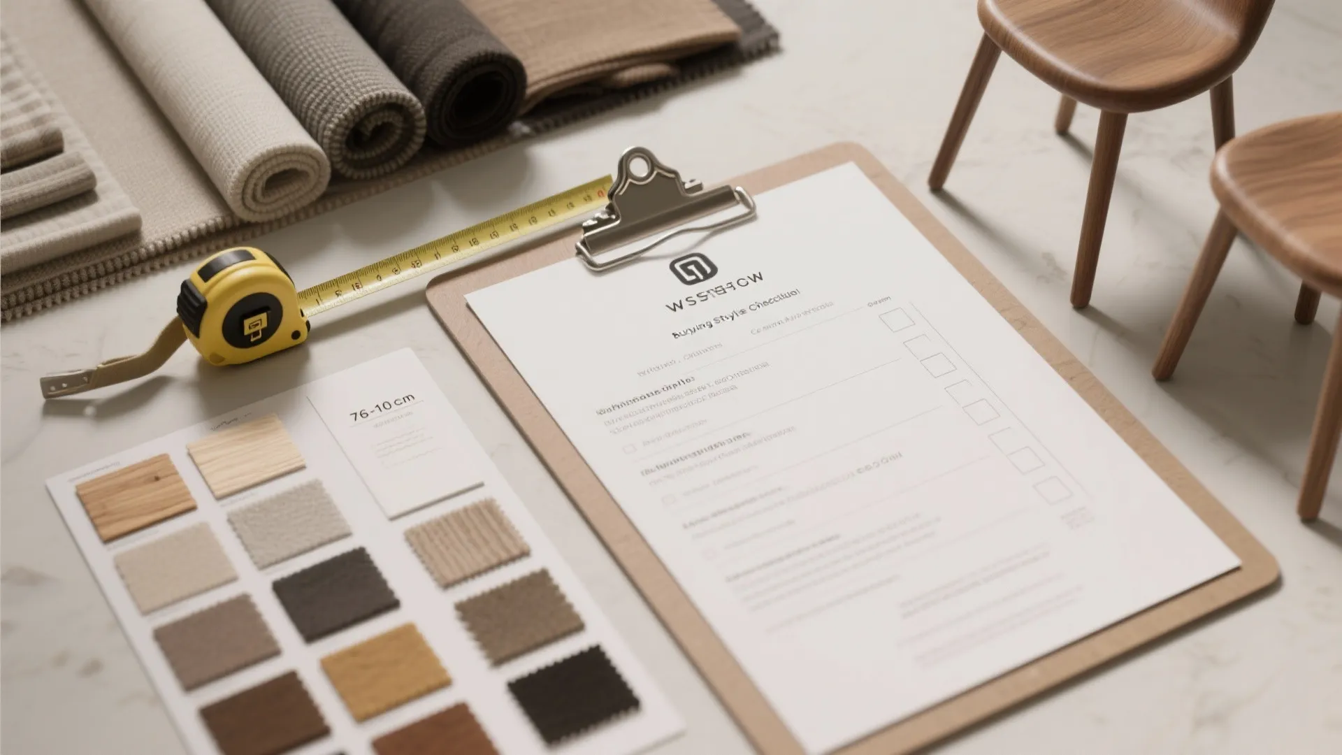 Quick buying and styling checklist