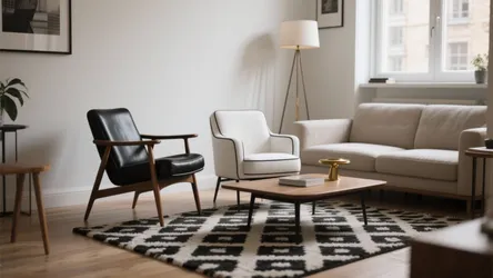 5 Black & White Chair Ideas for Living Rooms