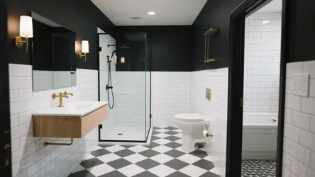 5 Black and White Tile Bathroom Ideas That Last