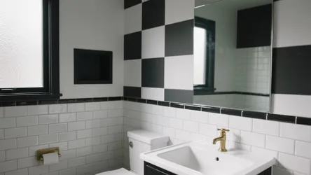 5 Ideas for Black and White Bathroom Wall Tiles