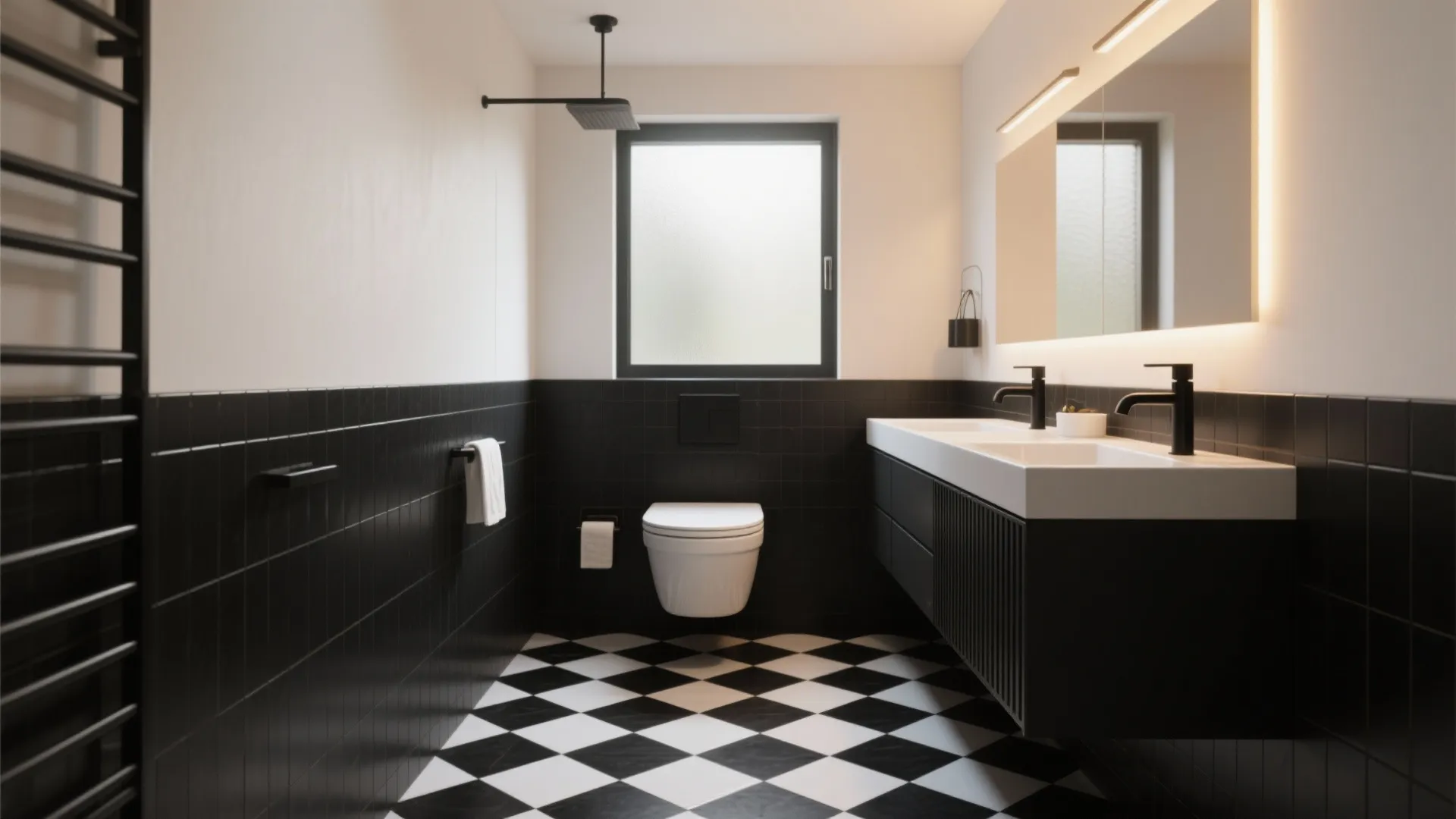 5 Black and White Bathroom Floor Ideas: Creative small-space solutions and layouts for black and white bathroom floors