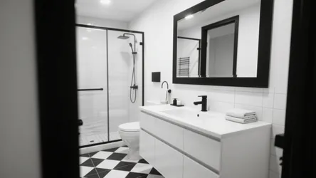 5 Black and White Bathroom Designs That Work