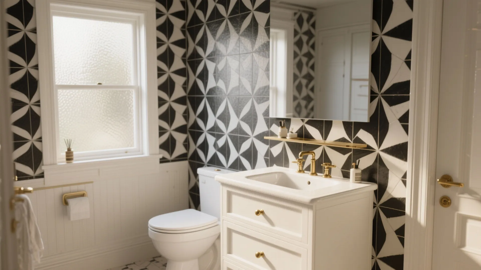 5 Bold Bathroom Black and White Wallpaper Ideas: How I use black-and-white wallpaper to make small bathrooms feel epic — five practical inspirations from a decade of kitchen and bath makeovers