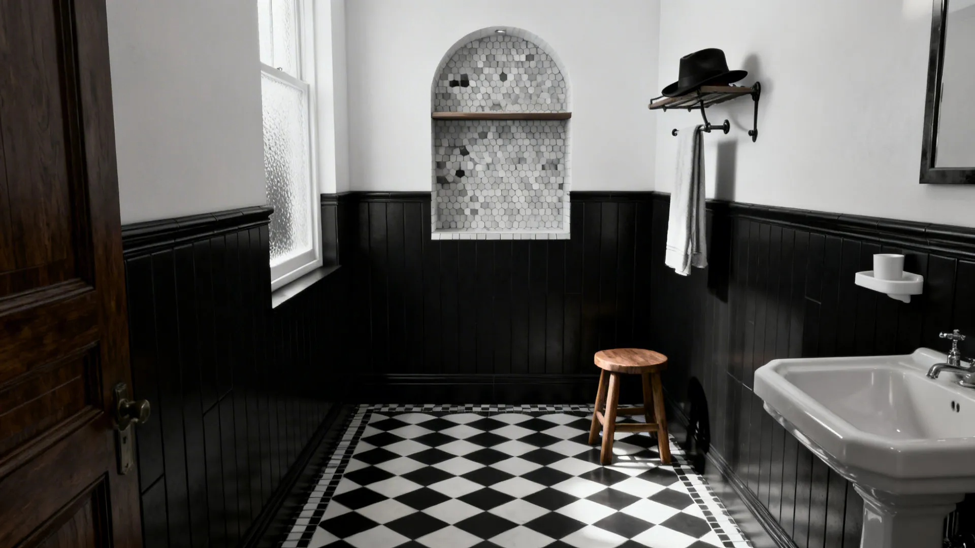 Bold B&W Bathroom Ideas