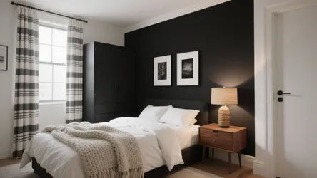 5 ideas for bedrooms decorated in black and white