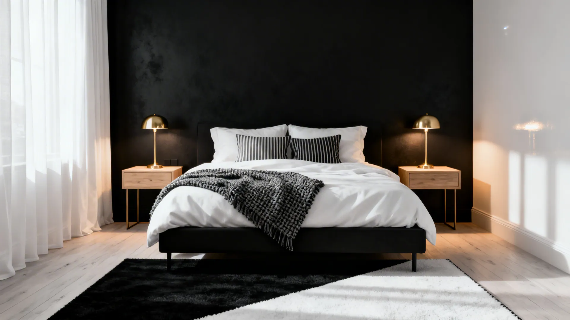 Timeless Black & White Bedroom Ideas