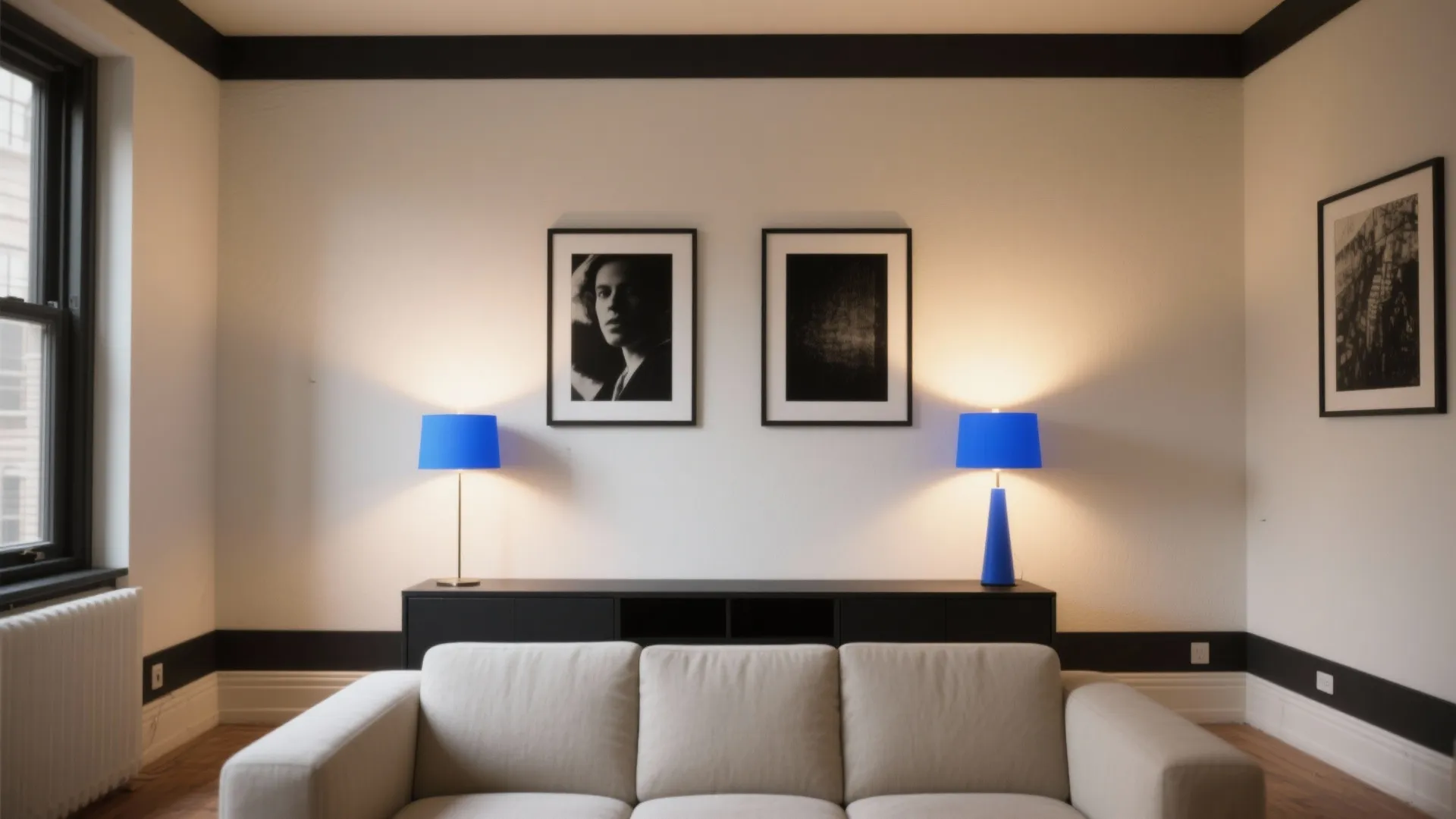 High-Contrast Black-and-White with One Bold Color