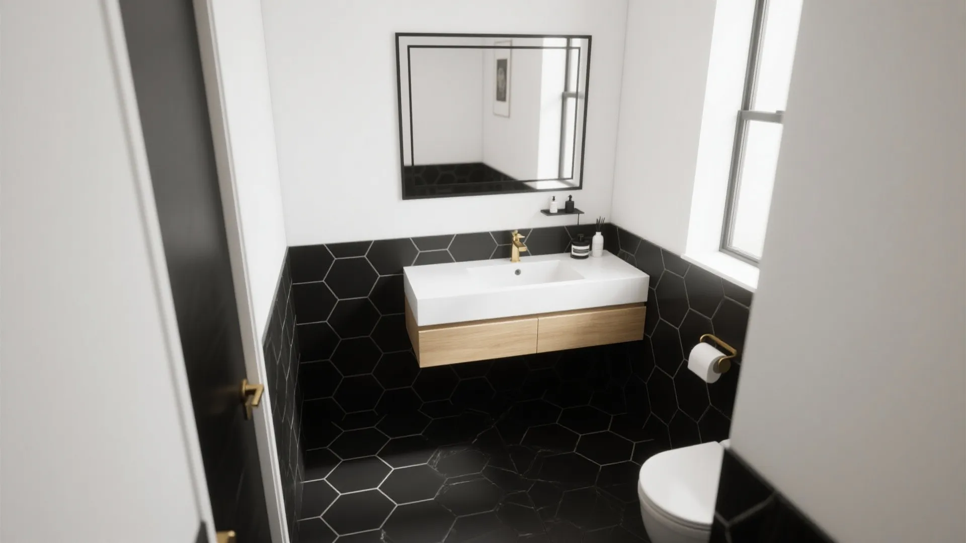 1) Minimalist Black-and-White Contrast