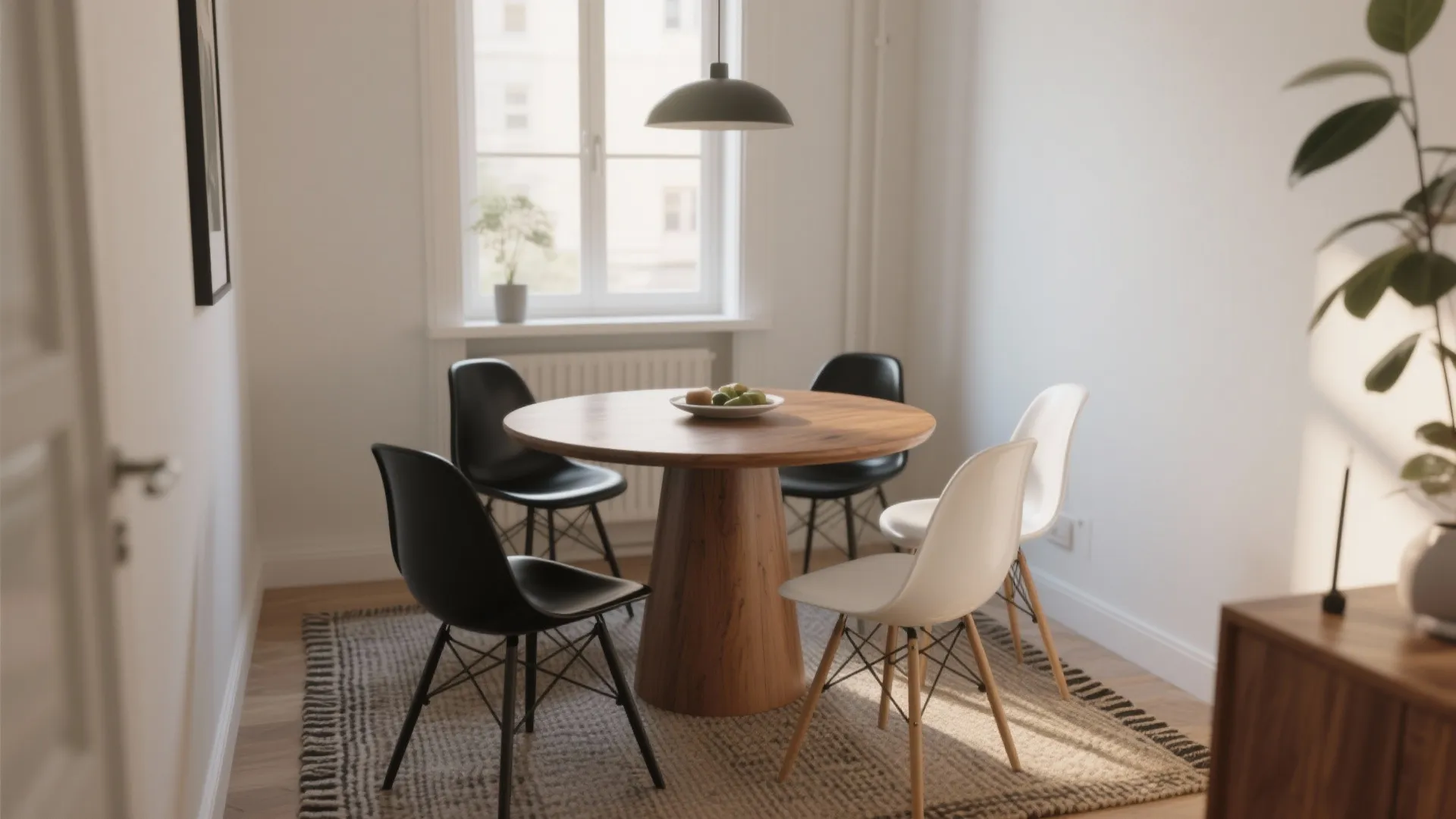 Black & White Dining Chairs: 5 Small-Space Inspirations: How I use black and white chairs to transform tight dining areas into stylish, practical spaces