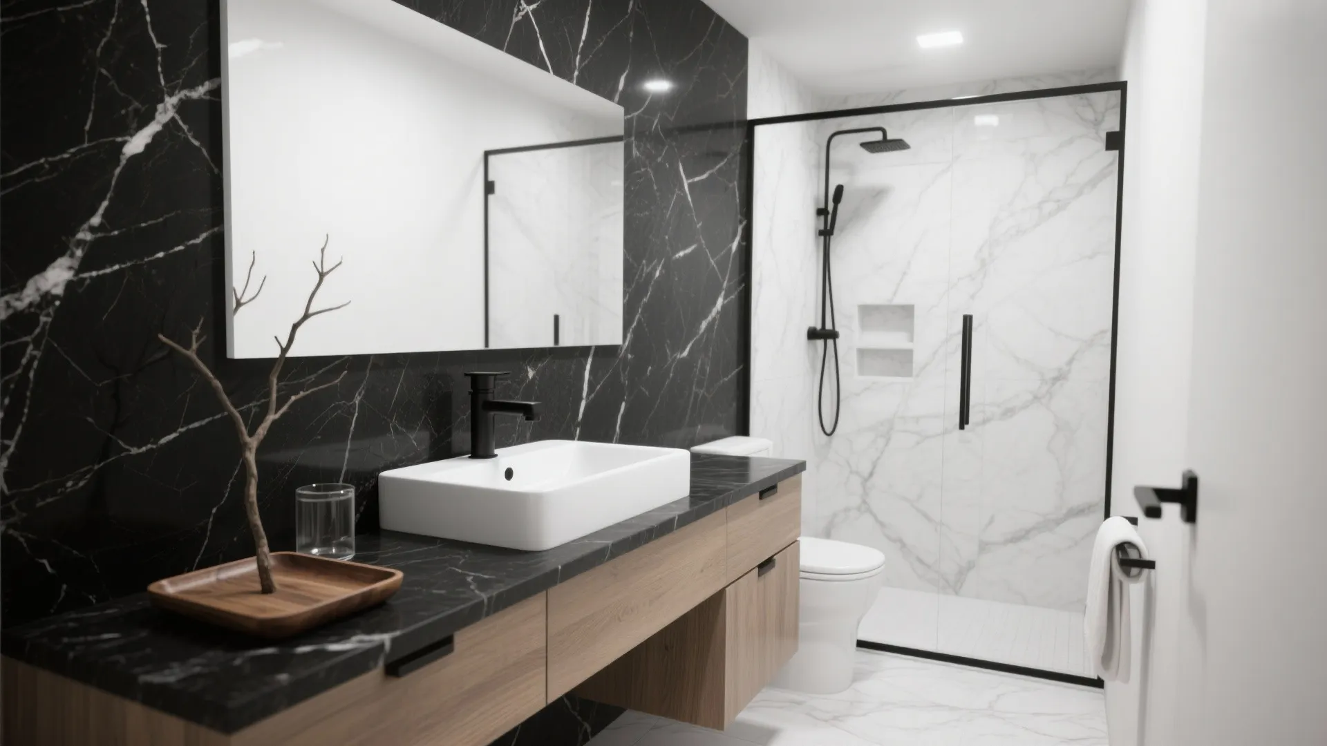 Monochrome Contrast: Black-and-White Granite