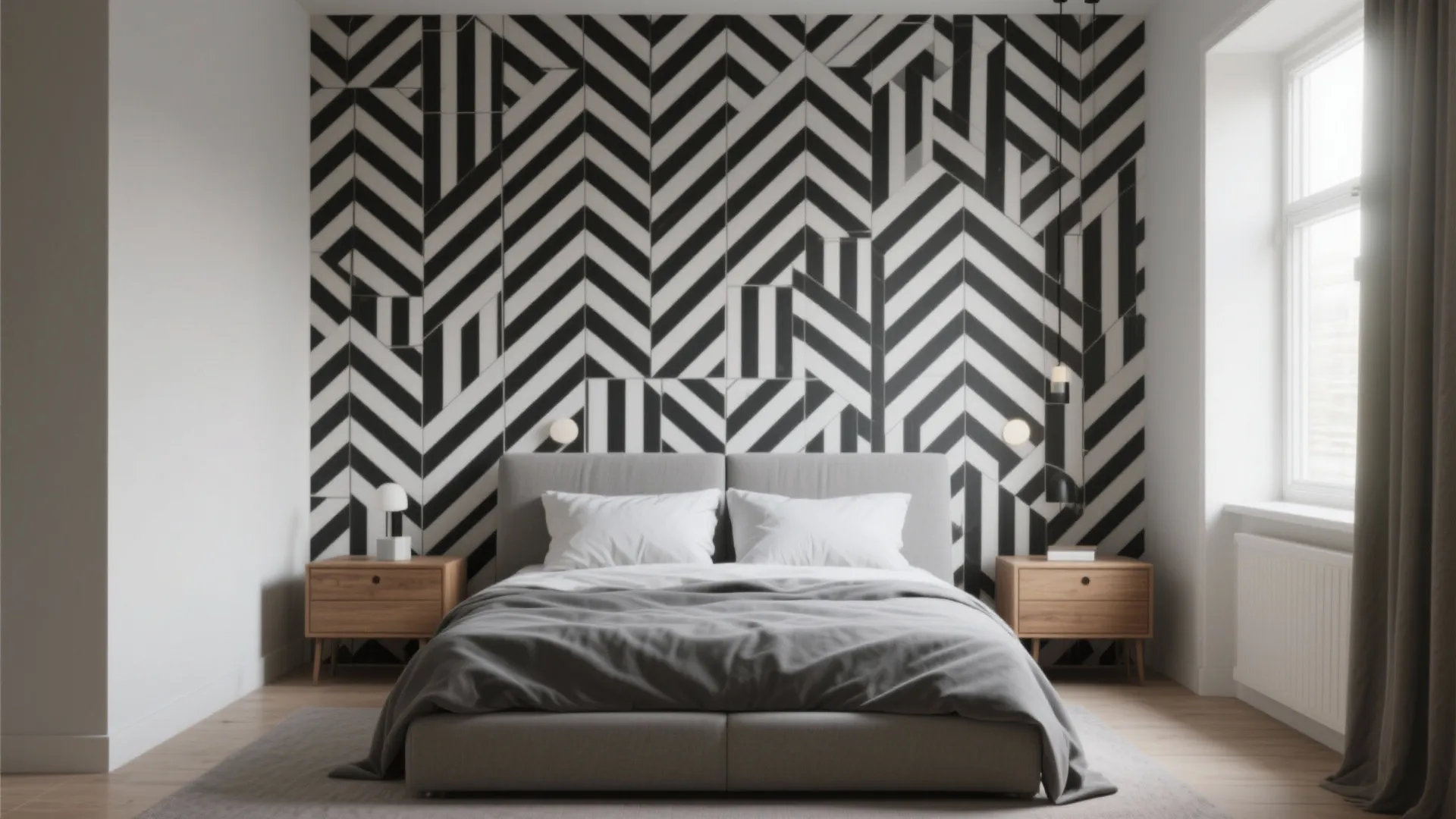 Bold Black & White Wallpaper Ideas (5 Inspo)