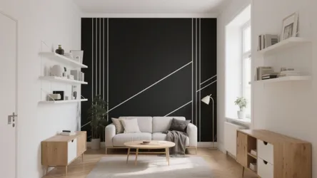 5 Black-and-White Wall Paint Design Ideas