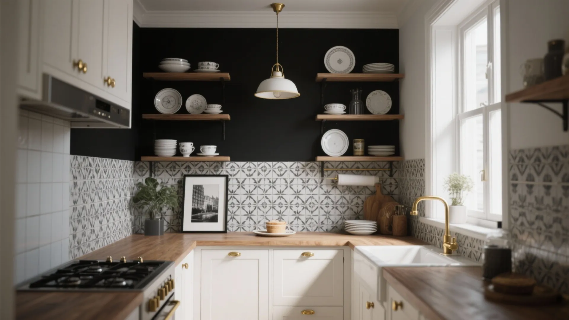 5 Black and White Kitchen Wall Decor Ideas: Bold, timeless black-and-white kitchen wall decor ideas I’ve used in small spaces