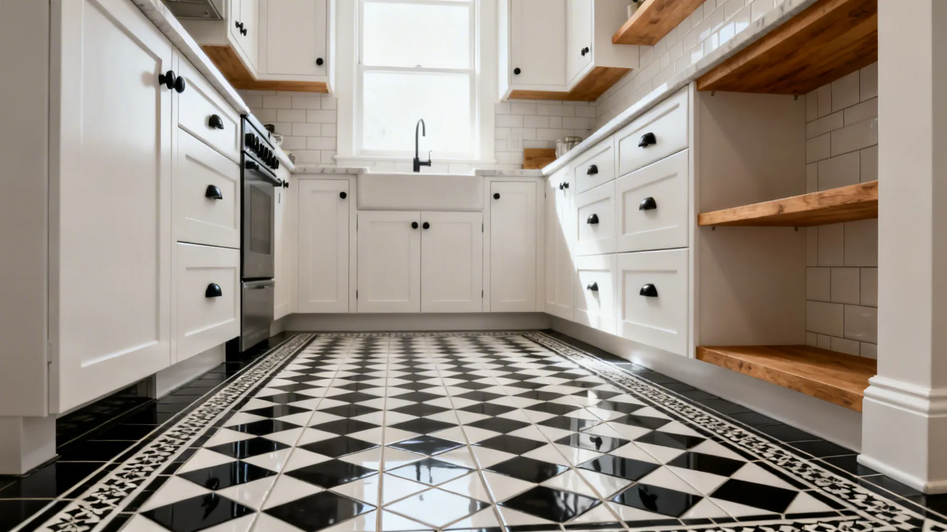 5 Black and White Tile Floor Kitchen Ideas: Small kitchens spark big creativity—here are 5 expert-backed ideas for a black and white tile floor kitchen that blends style, function, and smart budgets.