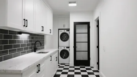 5 Small Black and White Laundry Room Ideas